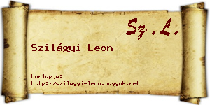 Szilágyi Leon névjegykártya